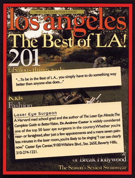 La magazine cover page